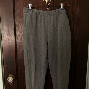 Gray sweatpants
